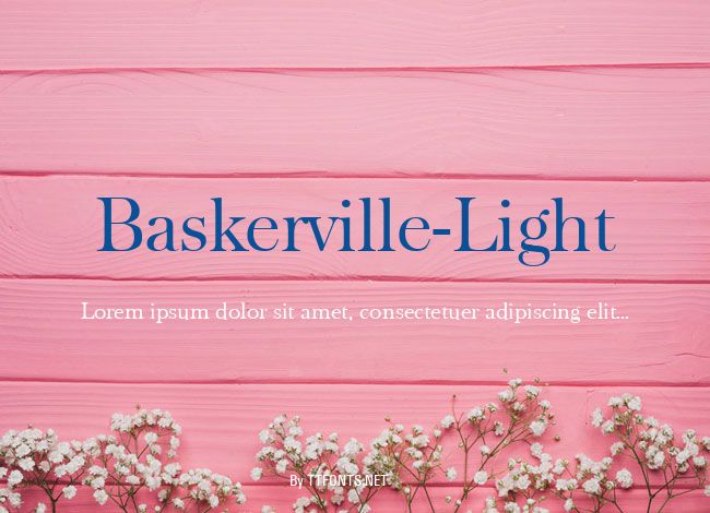 Baskerville-Light example