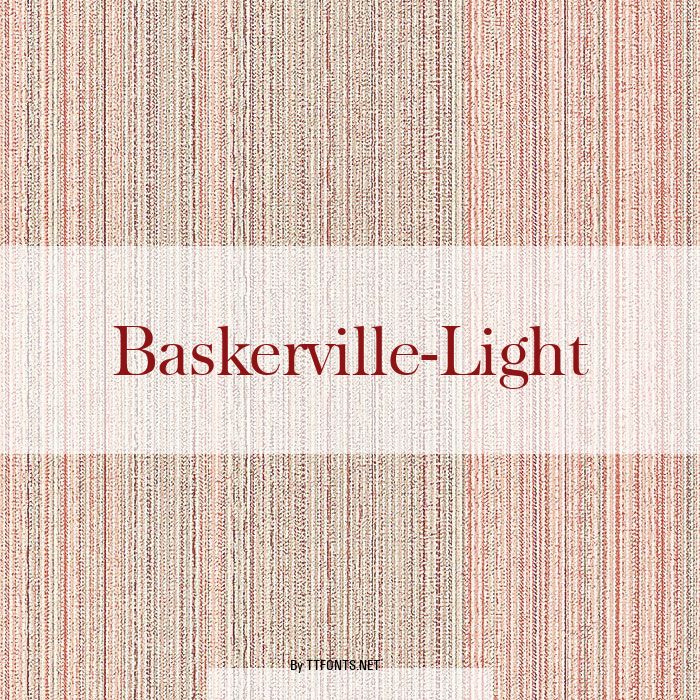 Baskerville-Light example