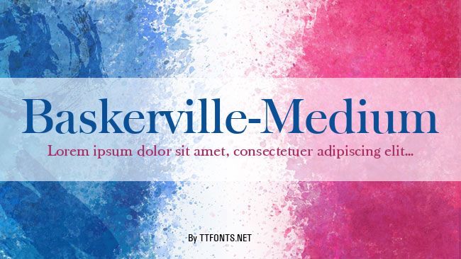 Baskerville-Medium example