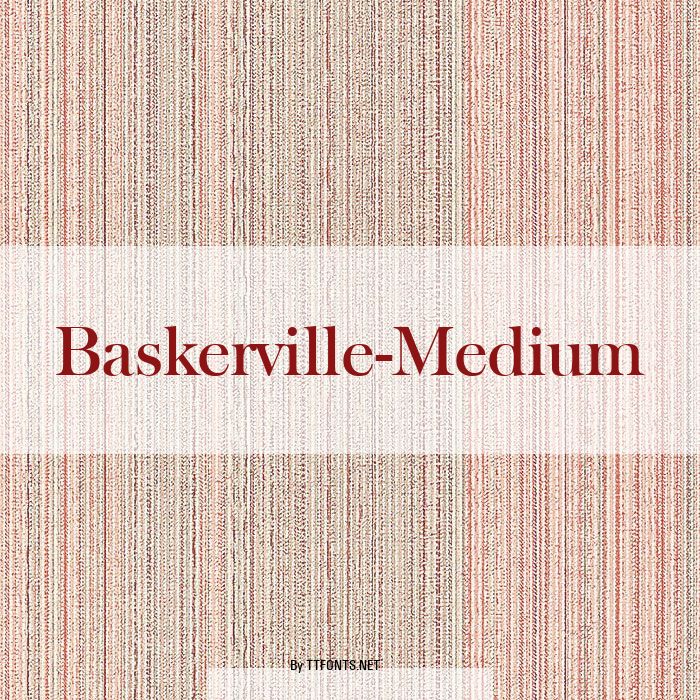 Baskerville-Medium example