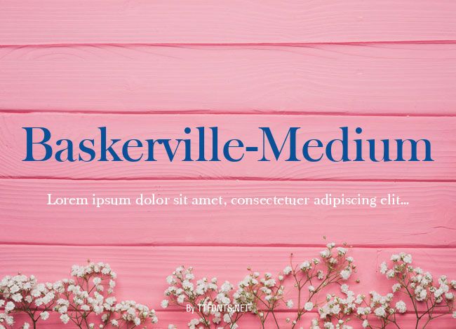 Baskerville-Medium example