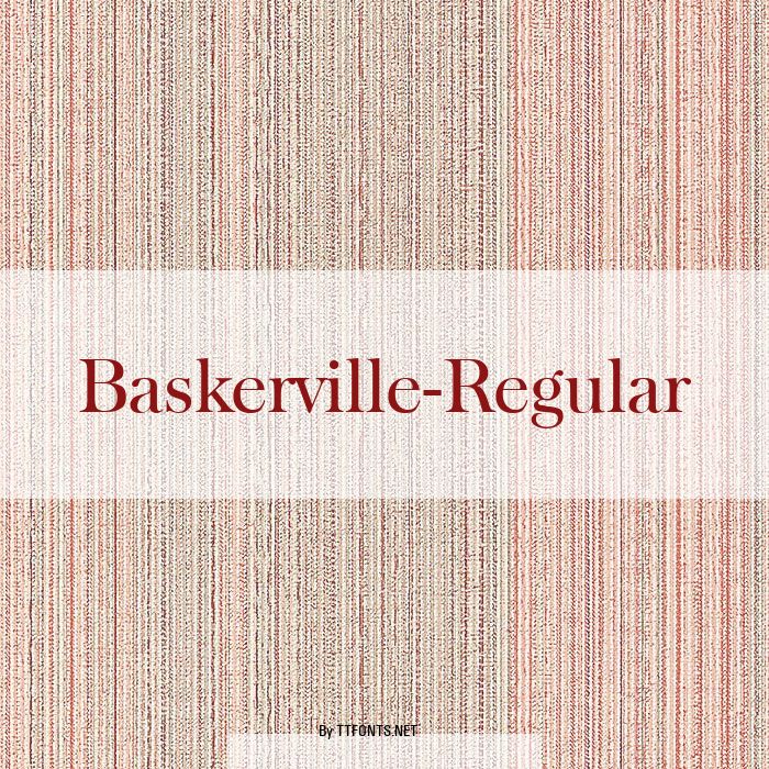 Baskerville-Regular example