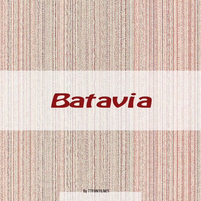 Batavia example
