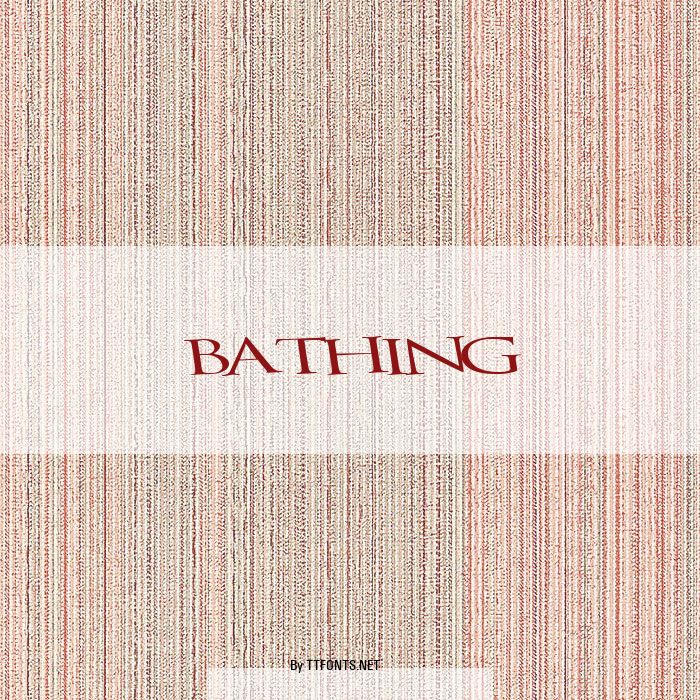 Bathing example