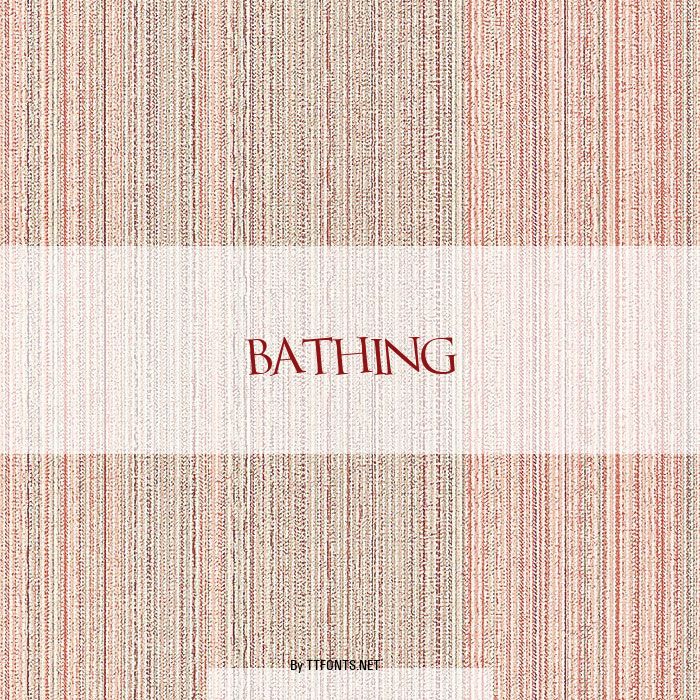 Bathing example
