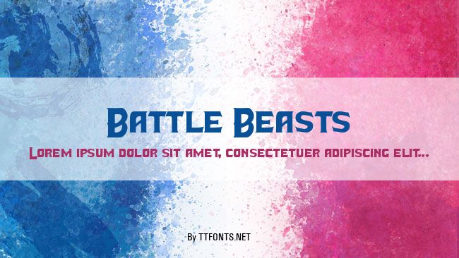 Battle Beasts example