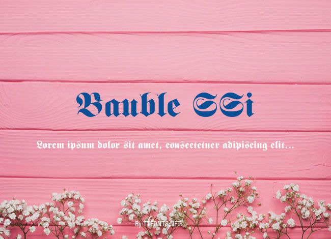 Bauble SSi example