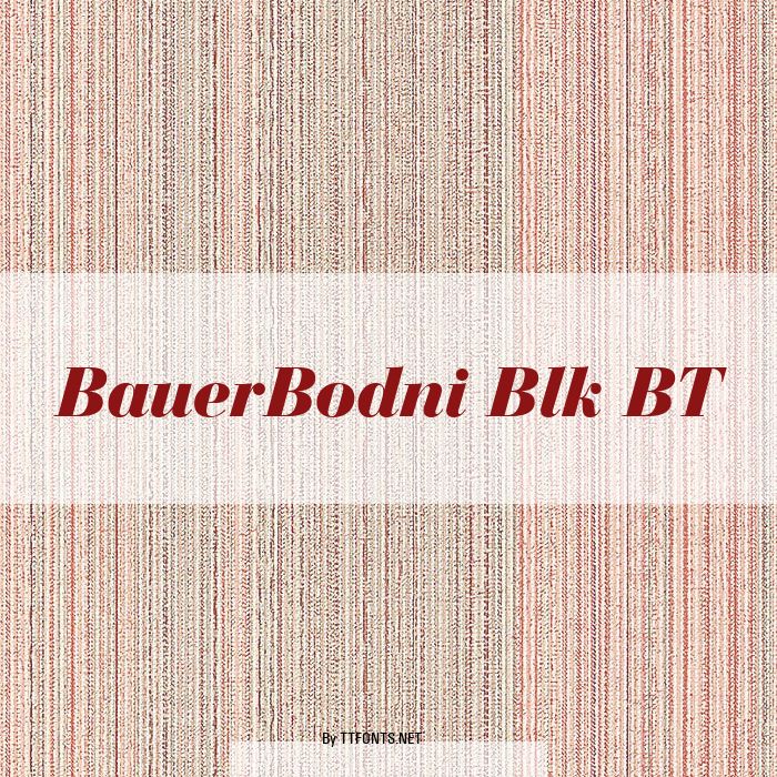 BauerBodni Blk BT example