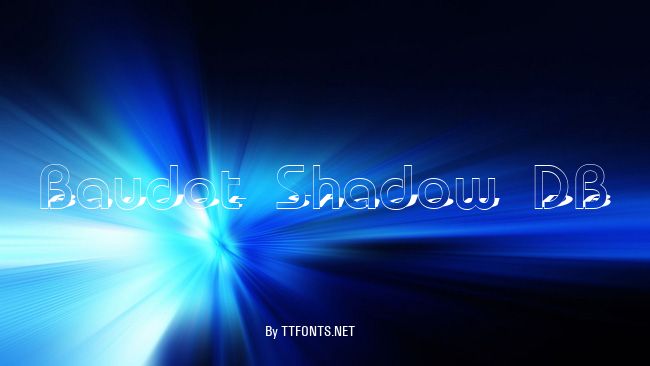 Baudot Shadow DB example