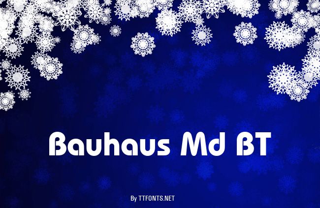 Bauhaus Md BT example