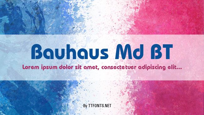 Bauhaus Md BT example