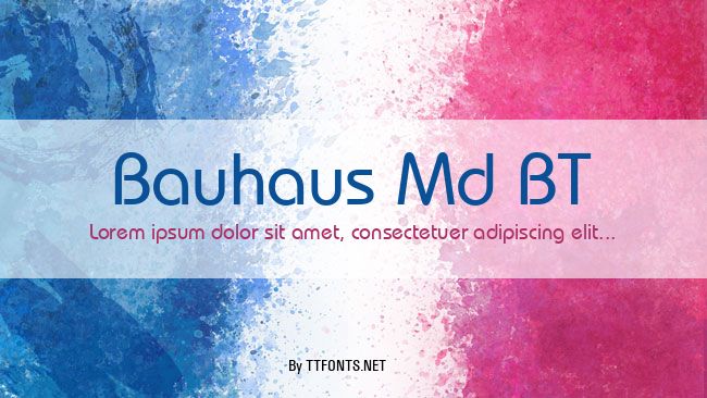 Bauhaus Md BT example