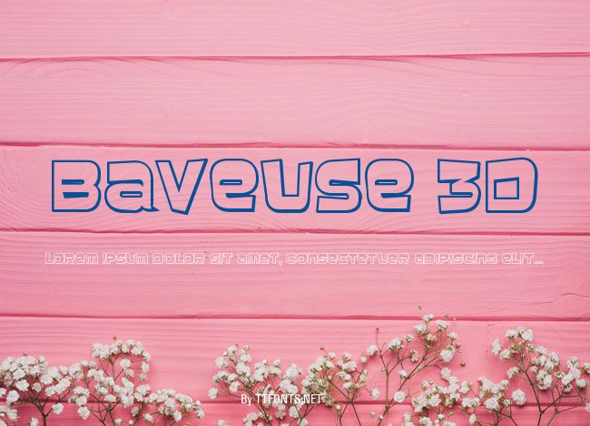 Baveuse 3D example