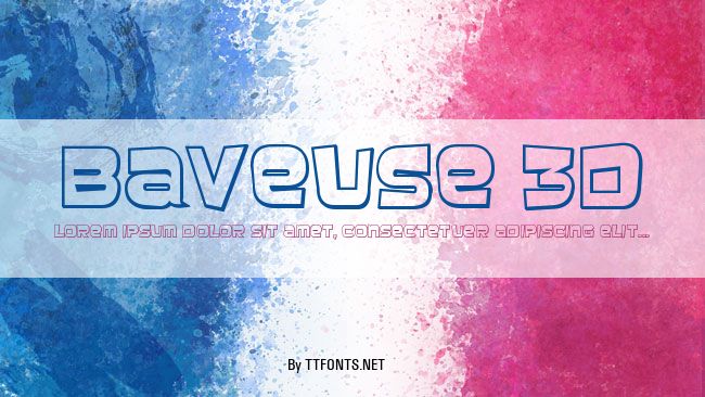 Baveuse 3D example