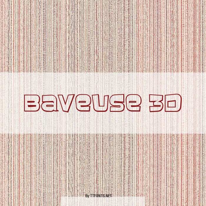 Baveuse 3D example