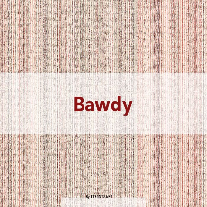 Bawdy example