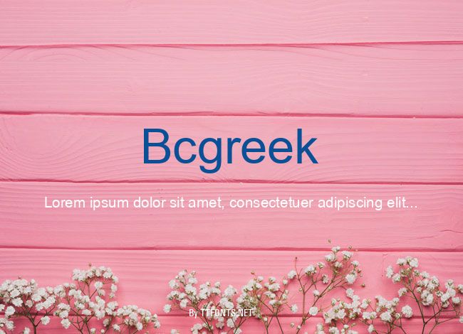 Bcgreek example