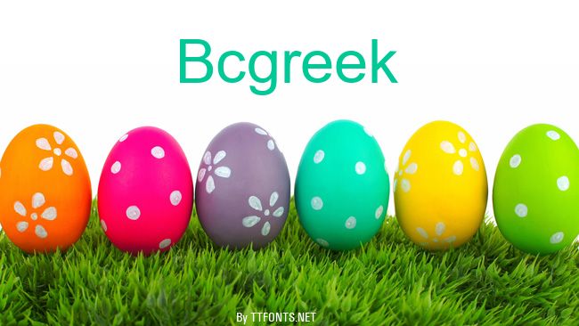 Bcgreek example