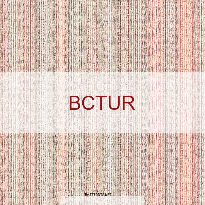 BCTUR example