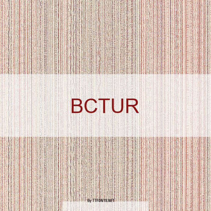 BCTUR example