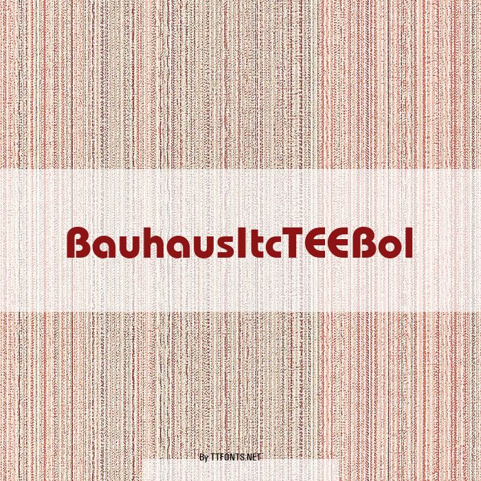 BauhausItcTEEBol example