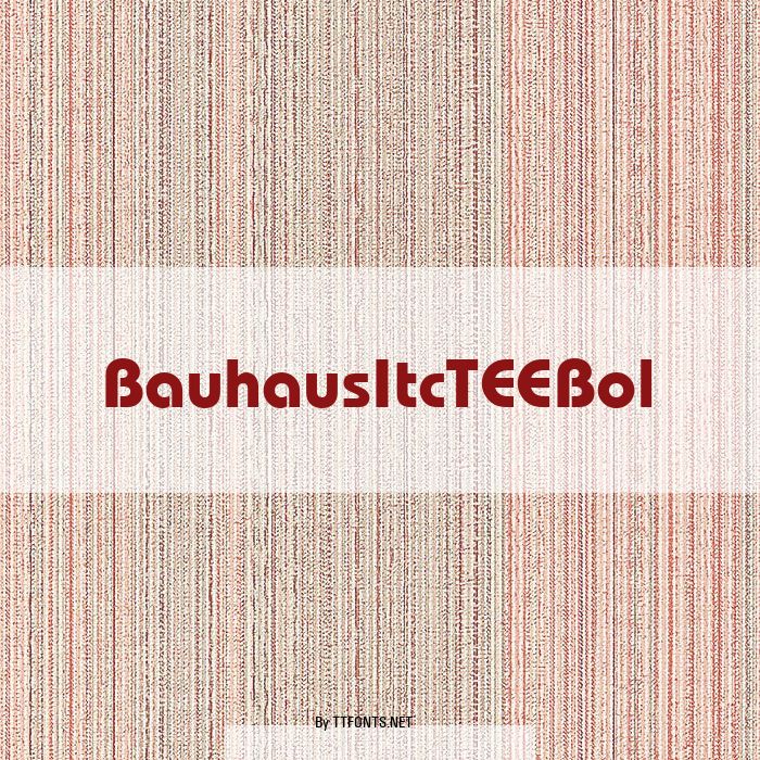 BauhausItcTEEBol example