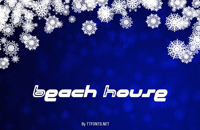 Beach House example