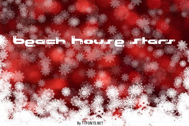 Beach House Stars example