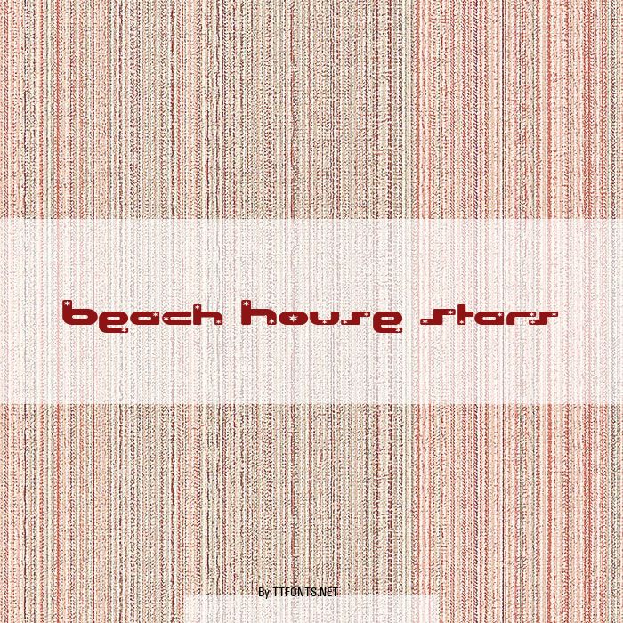 Beach House Stars example