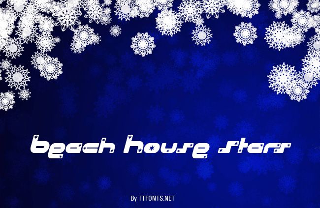 Beach House Stars example