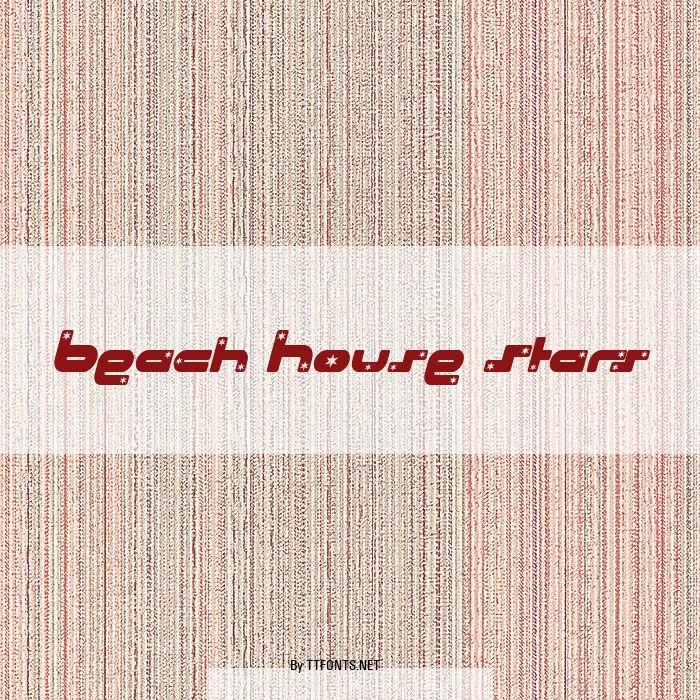 Beach House Stars example