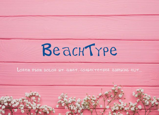 BeachType example