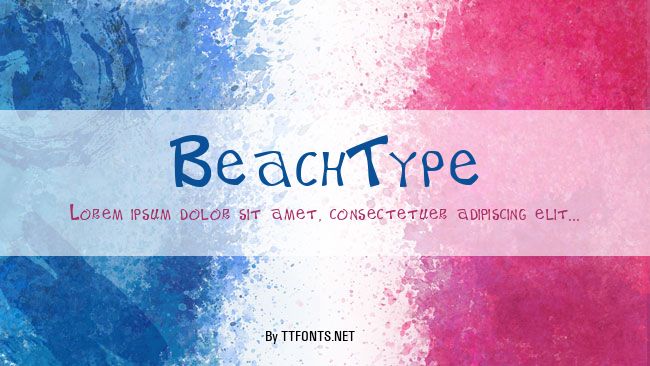 BeachType example