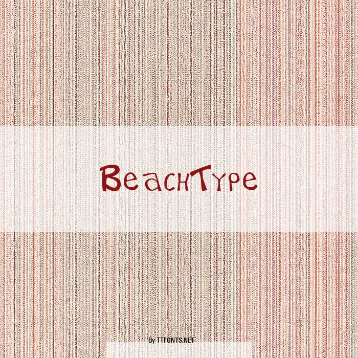 BeachType example