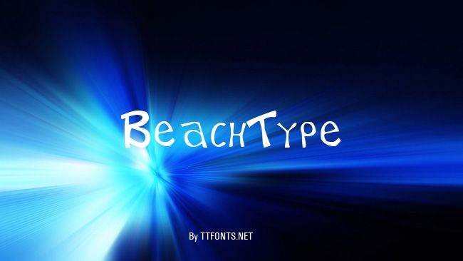 BeachType example