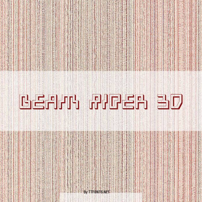 Beam Rider 3D example