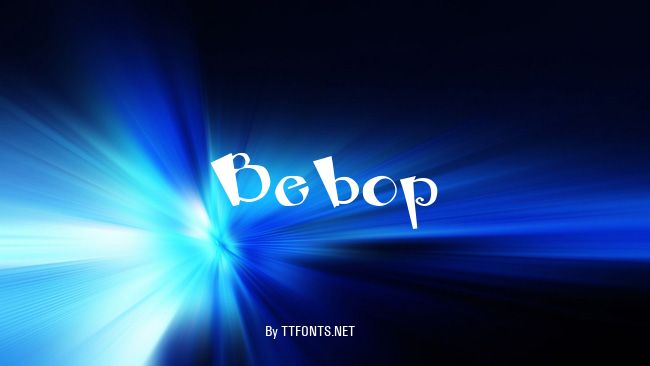 Bebop example