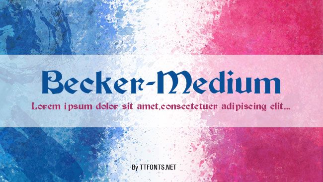 Becker-Medium example