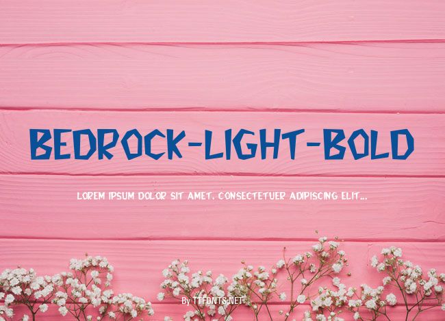 Bedrock-Light-Bold example