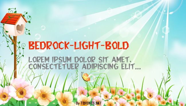 Bedrock-Light-Bold example
