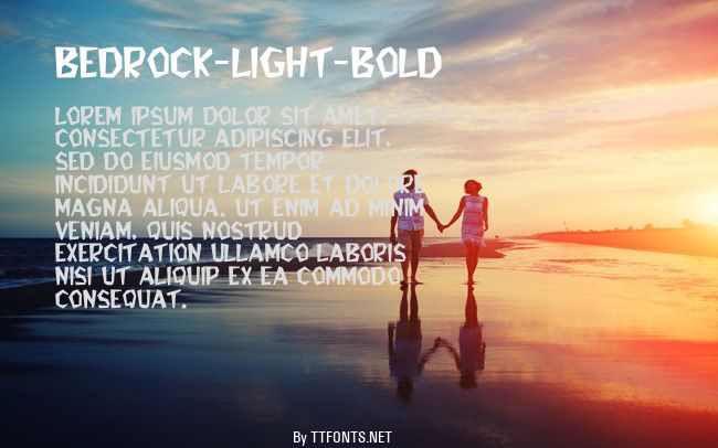 Bedrock-Light-Bold example