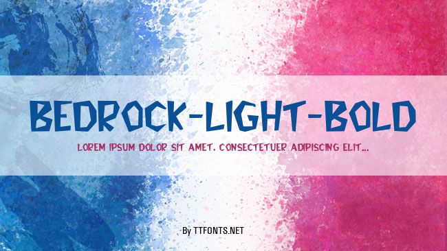 Bedrock-Light-Bold example