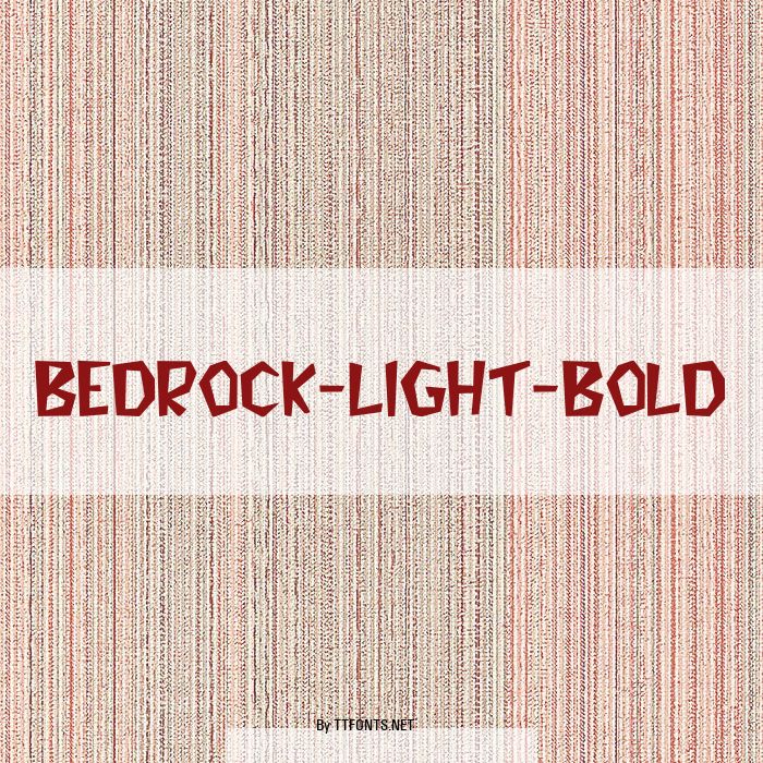 Bedrock-Light-Bold example