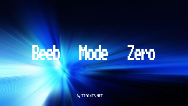 Beeb Mode Zero example