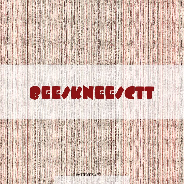 BeeskneesCTT example
