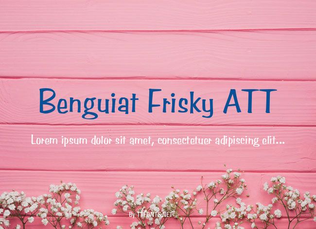 Benguiat Frisky ATT example