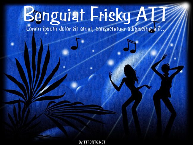 Benguiat Frisky ATT example