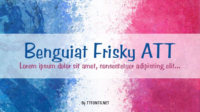 Benguiat Frisky ATT example