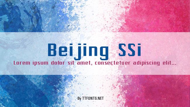 Beijing SSi example