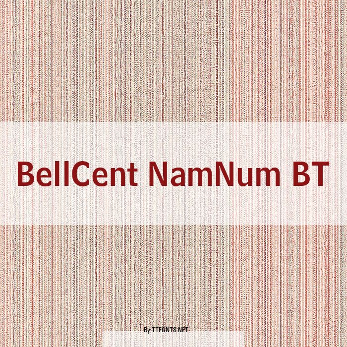 BellCent NamNum BT example